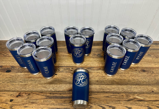 Custom Laser Engraved 20oz Tumblers