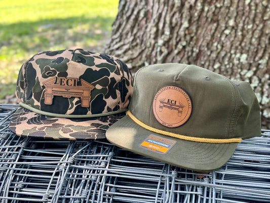 Custom Leather Patch Rope Hats