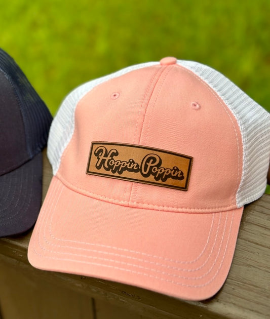 Custom Leather Patch Womens/Unstructured Hats