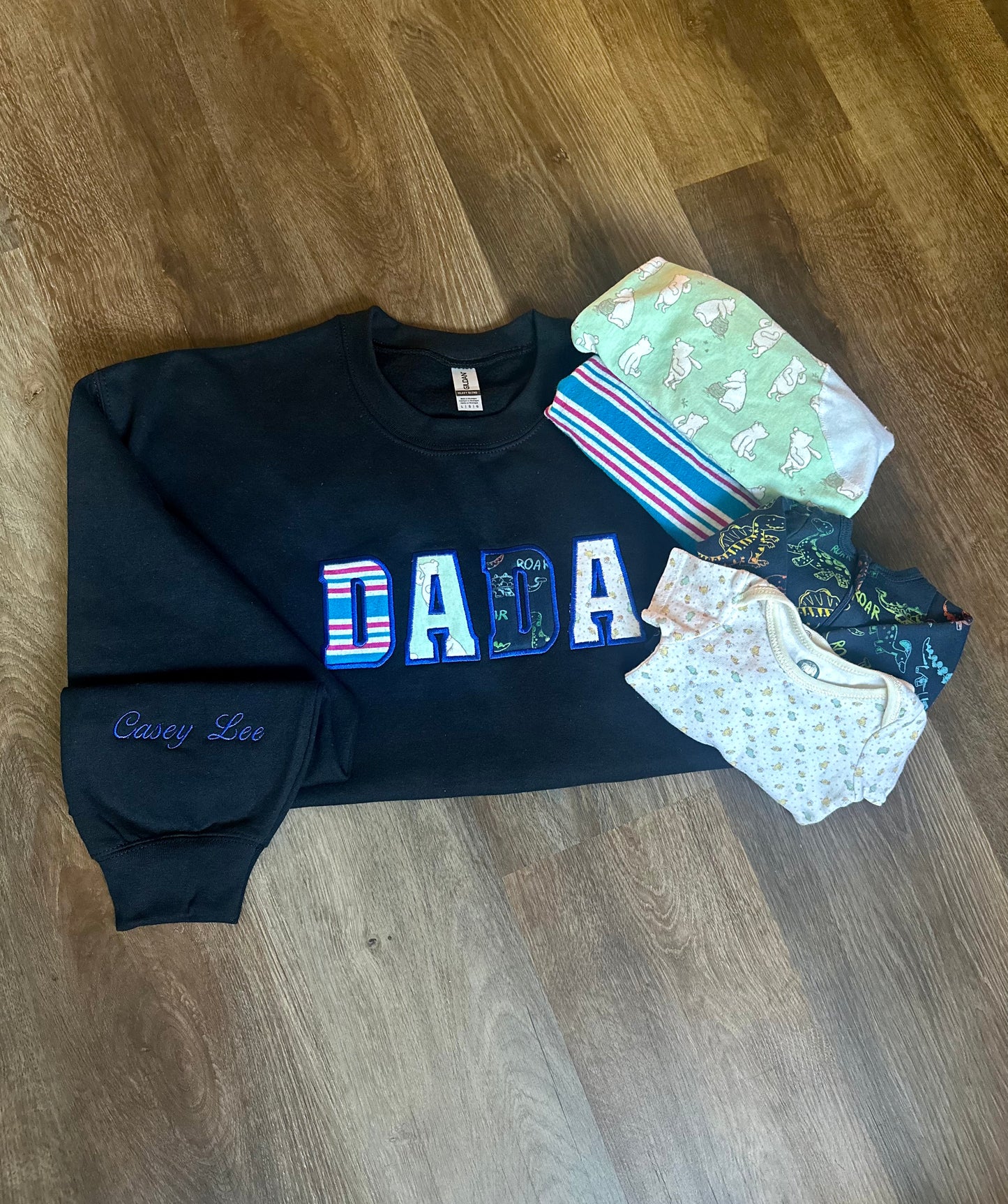 Custom "MAMA" Embroidered Crewneck Sweatshirt